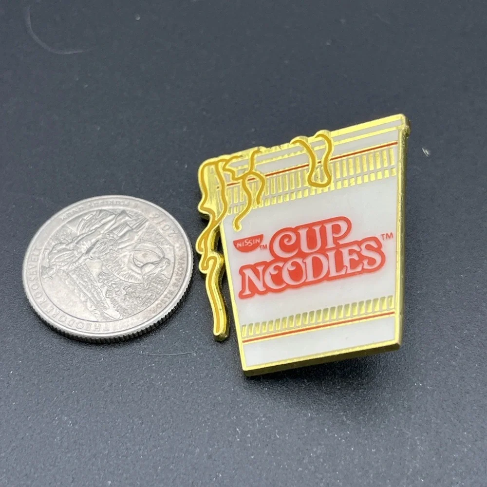 Nissin Cup Noodles Instant Ramen Lapel Hat Pin‎
